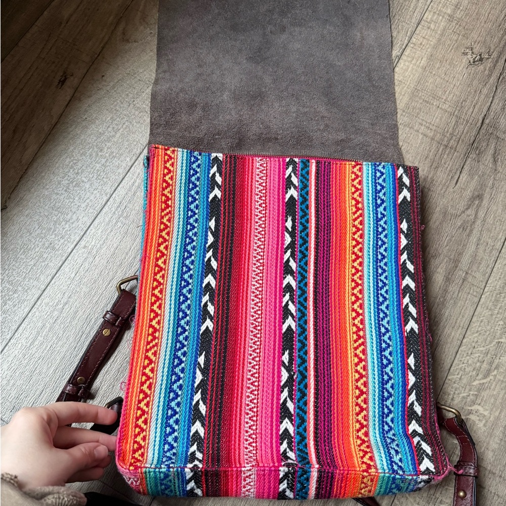 Crazy Train Leopard Print And Serape Multicolor B… - image 3